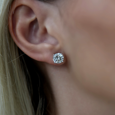 0.70 ct diamond earrings