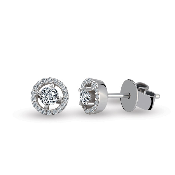 0.26 ct diamond earrings