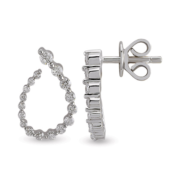 0.40 ct diamond earrings