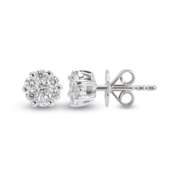0.63 ct diamond earrings