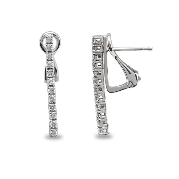 0.43 ct diamond earrings