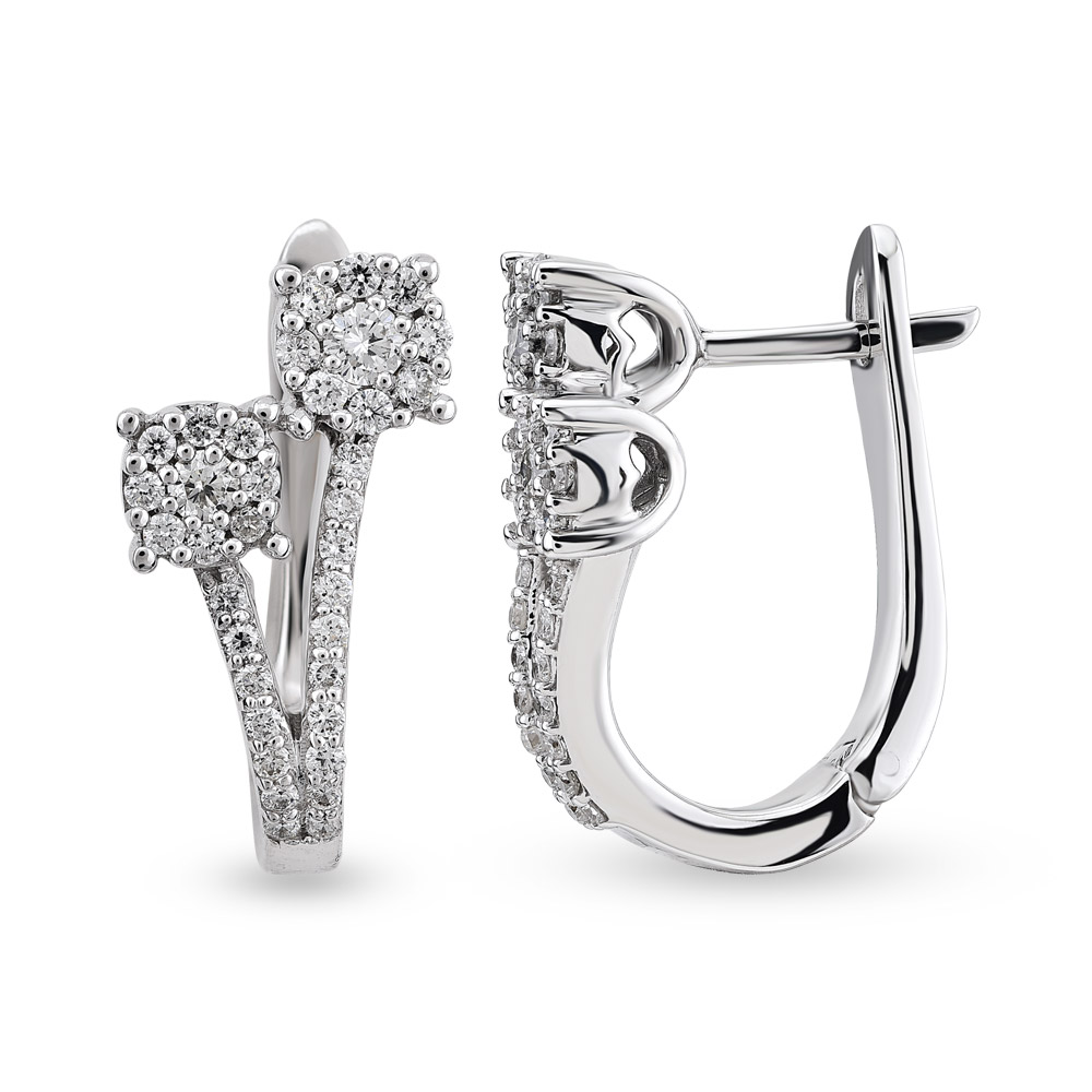 0.48 ct diamond earrings