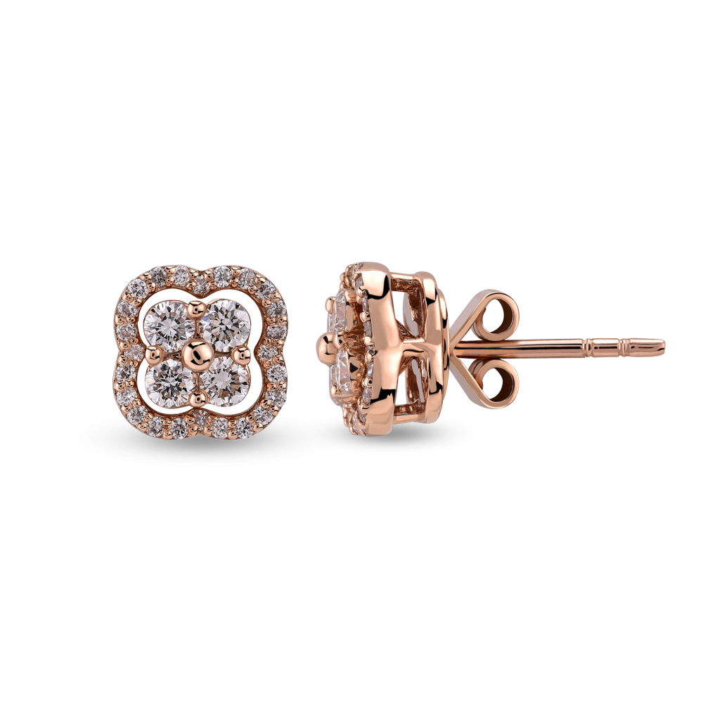 0.54 ct diamond earrings