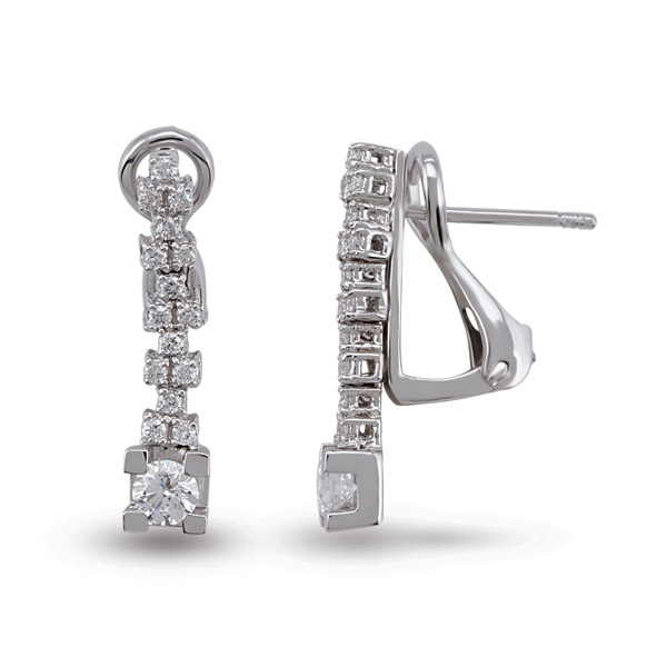 0.54 ct diamond earrings
