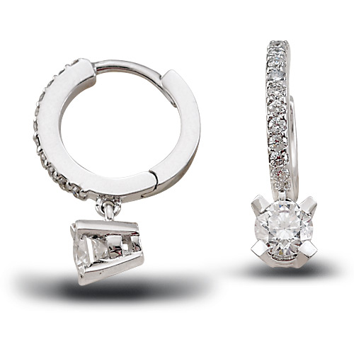 0.70 ct diamond earrings