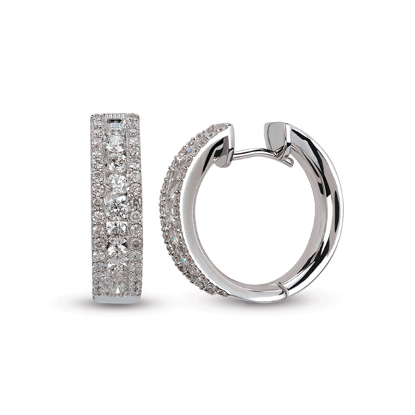 1.10 ct diamond earrings