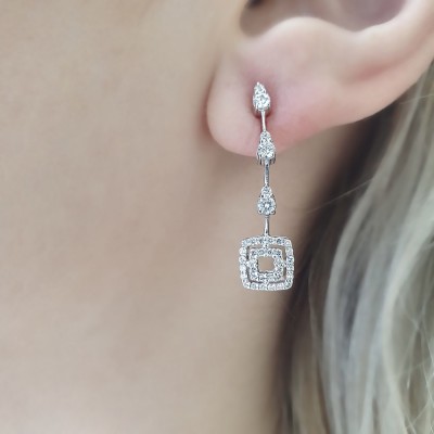0.56 ct diamond earrings