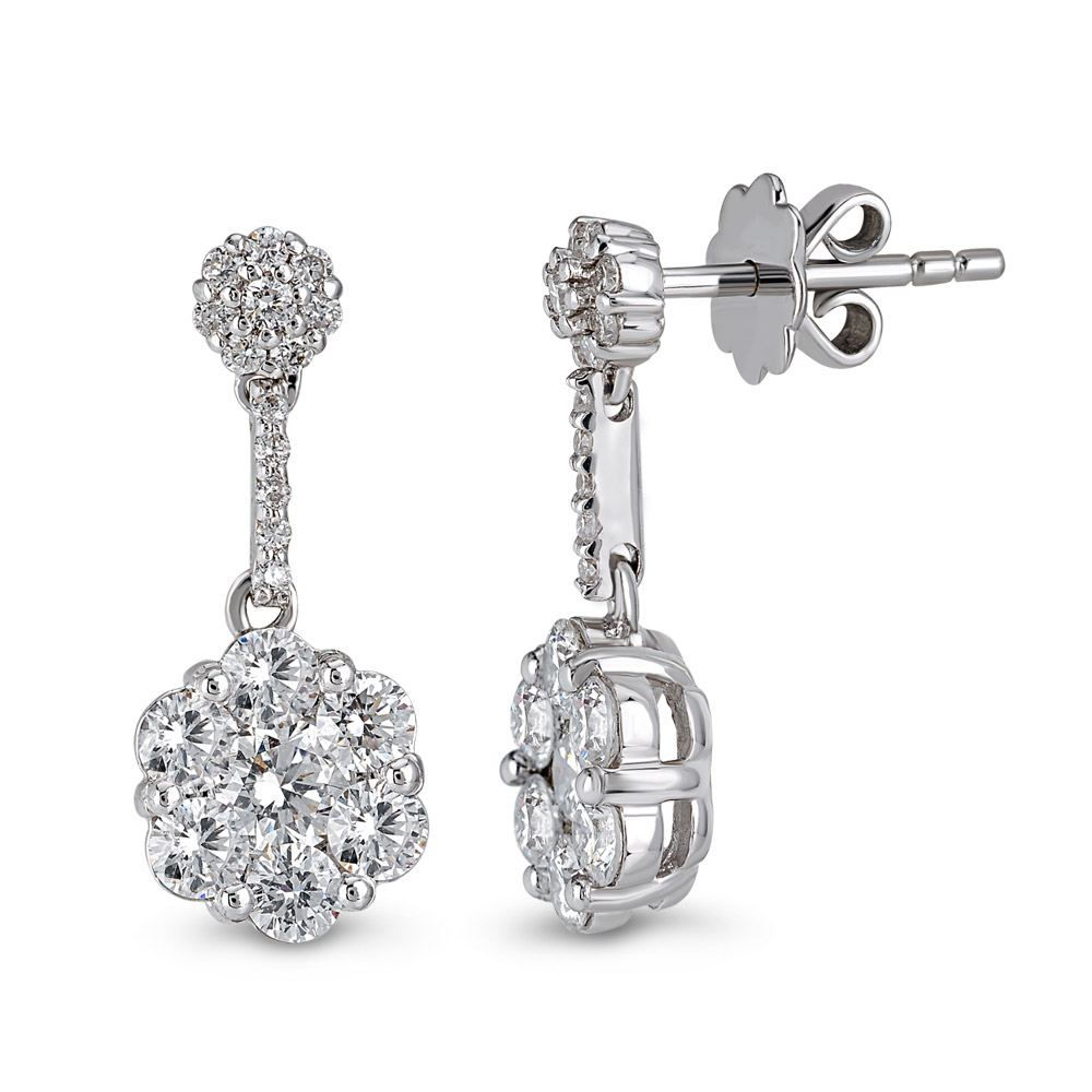 1.39 ct diamond earrings