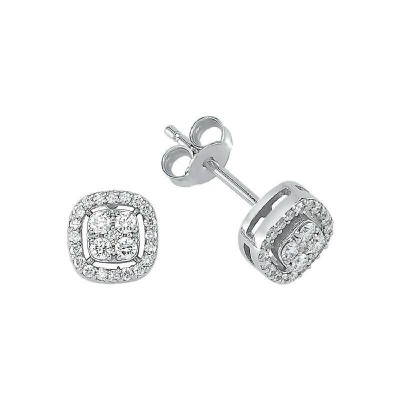 0.77 ct diamond earrings