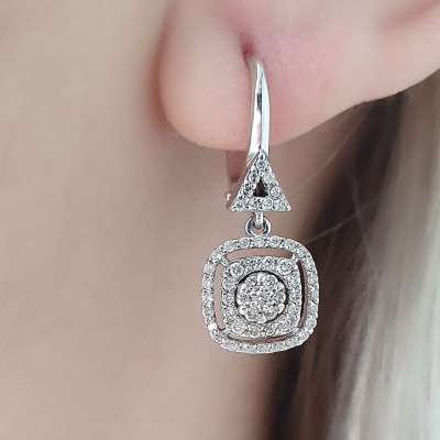 0.60 ct diamond earrings
