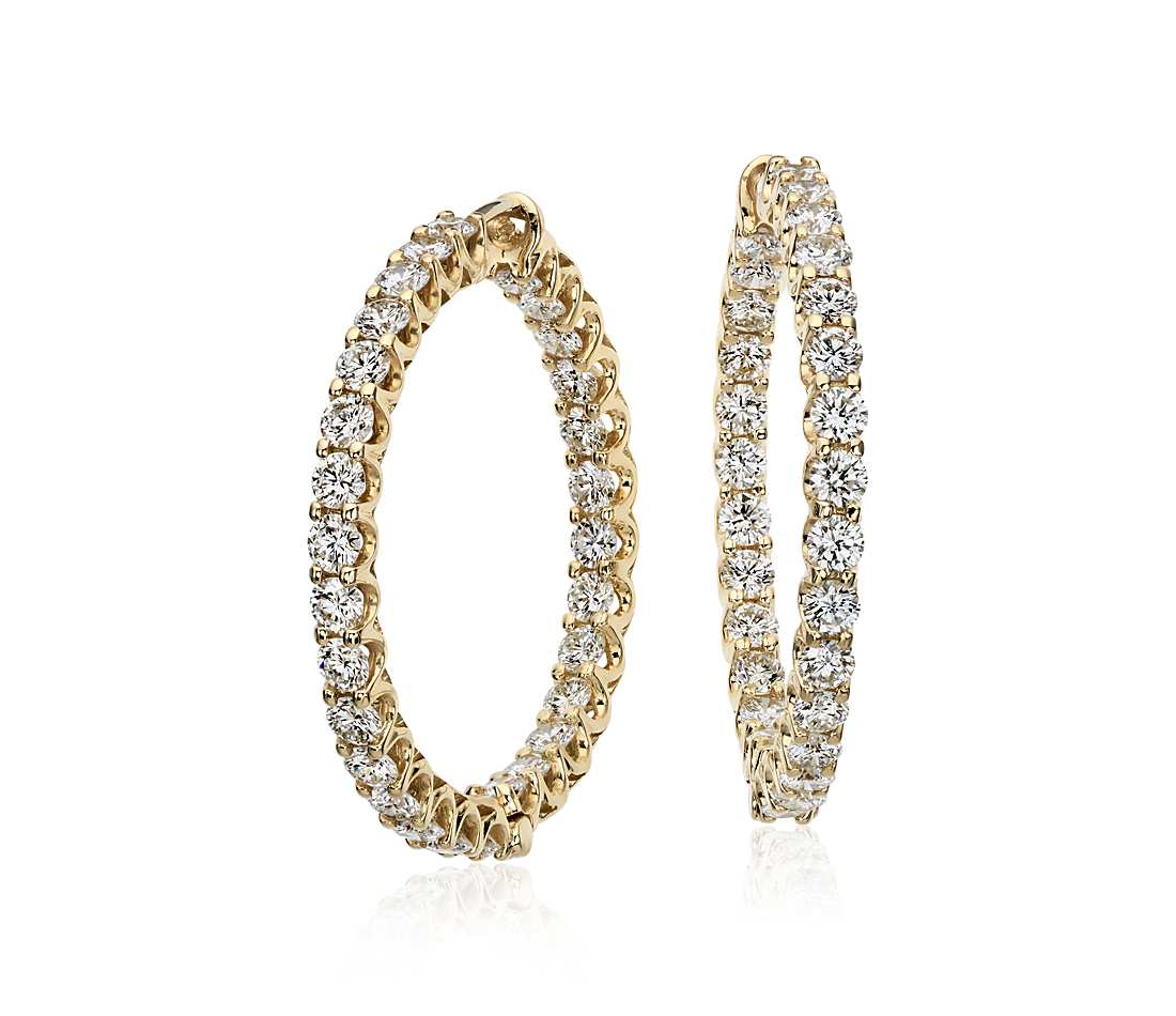 4.45 ct diamond earrings