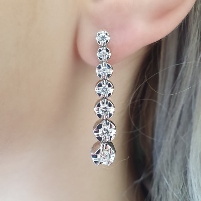 1.14 ct Diamond Earrings