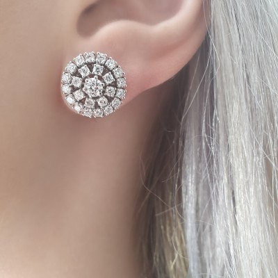 1.46 ct diamond earrings