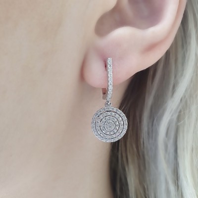 0.80 ct diamond earrings