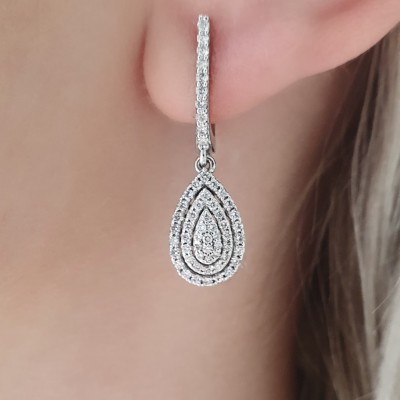 0.69 ct diamond earrings