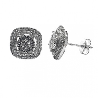 0.78 ct diamond earrings