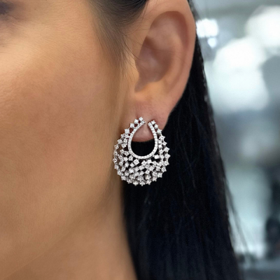 2.48 ct diamond earrings