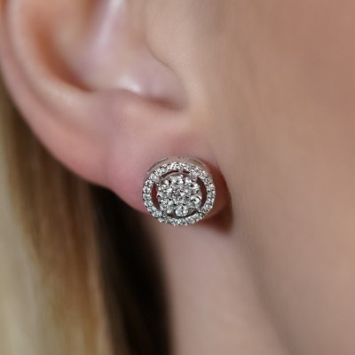 0.53 ct diamond earrings