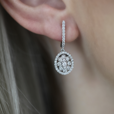 0.65 ct diamond earrings