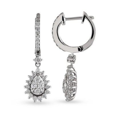 0.95 ct diamond earrings