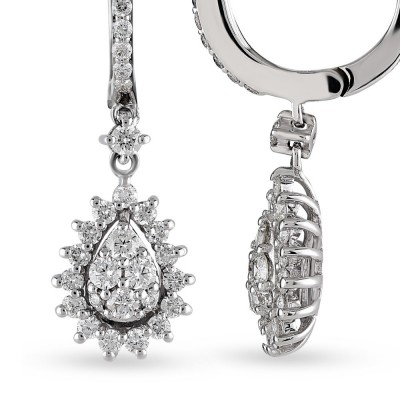 0.95 ct diamond earrings