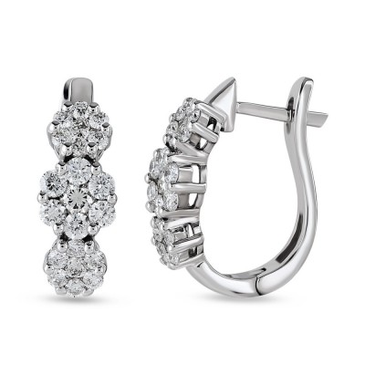 0.80 ct diamond earrings