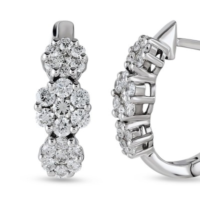 0.80 ct diamond earrings