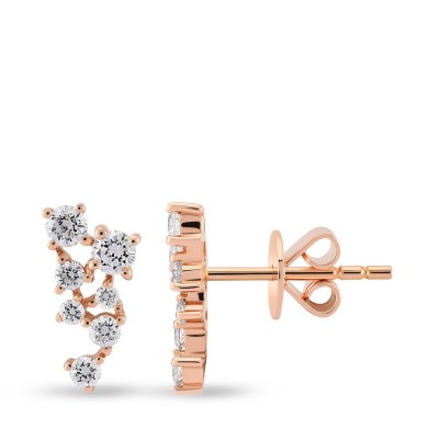 0.56 ct diamond earrings