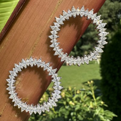 4.56 ct Marquise diamond earrings