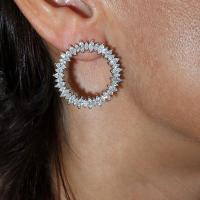 4.56 ct Marquise diamond earrings