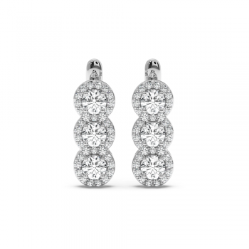 1.10 ct diamond earrings
