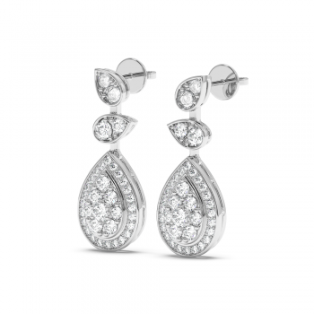 1.04 ct diamond earrings