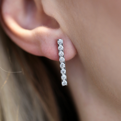 0.92 ct diamond earrings