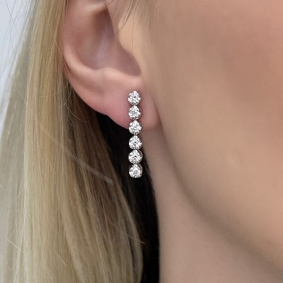 0.82 ct diamond earrings