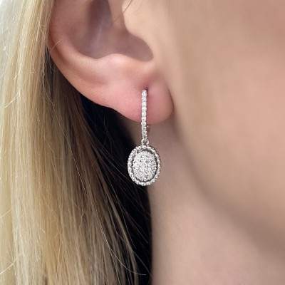0.58 ct diamond earrings