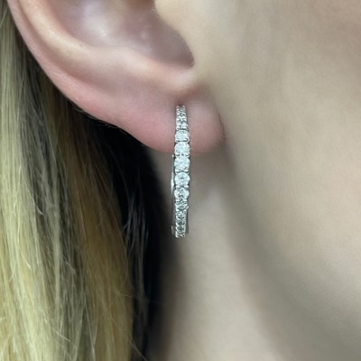 0.82 ct diamond earrings