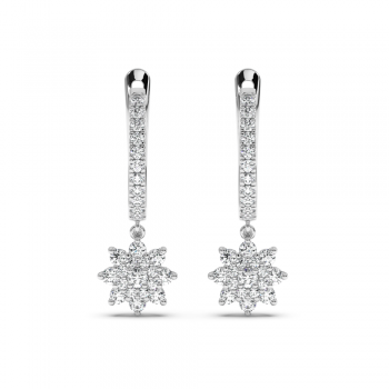 0.57 ct diamond earrings