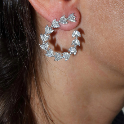 Fantasy earrings with 2.08 ct Diamonds