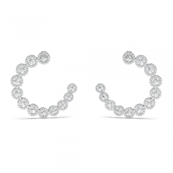 2.27ct Fantasy Earrings with Diamonds