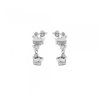 Love earrings with diamonds approx. 0.18 ct 