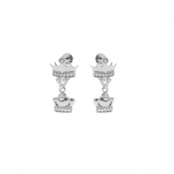 Love earrings with diamonds approx. 0.18 ct 