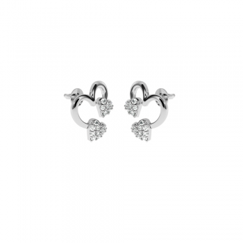 Love earrings with diamonds approx. 0.20 ct