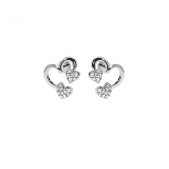 Love earrings with diamonds approx. 0.20 ct