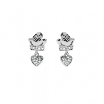 Love earrings with diamonds approx. 0.22 ct 