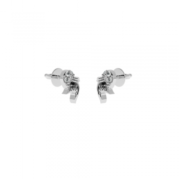 Lover earrings with diamonds approx. 0.09 ct