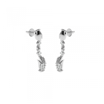 Lover earrings with diamonds approx. 0.12 ct 