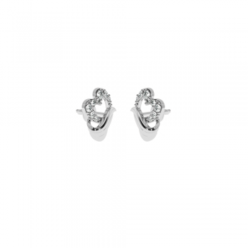 Lover earrings with diamonds approx. 0.14 ct