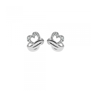 Lover earrings with diamonds approx. 0.14 ct