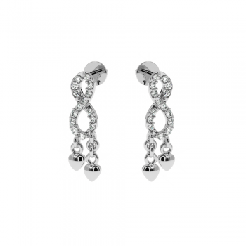 Lover earrings with diamonds approx. 0.15 ct