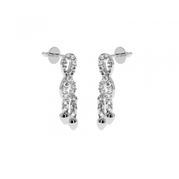 Lover earrings with diamonds approx. 0.15 ct